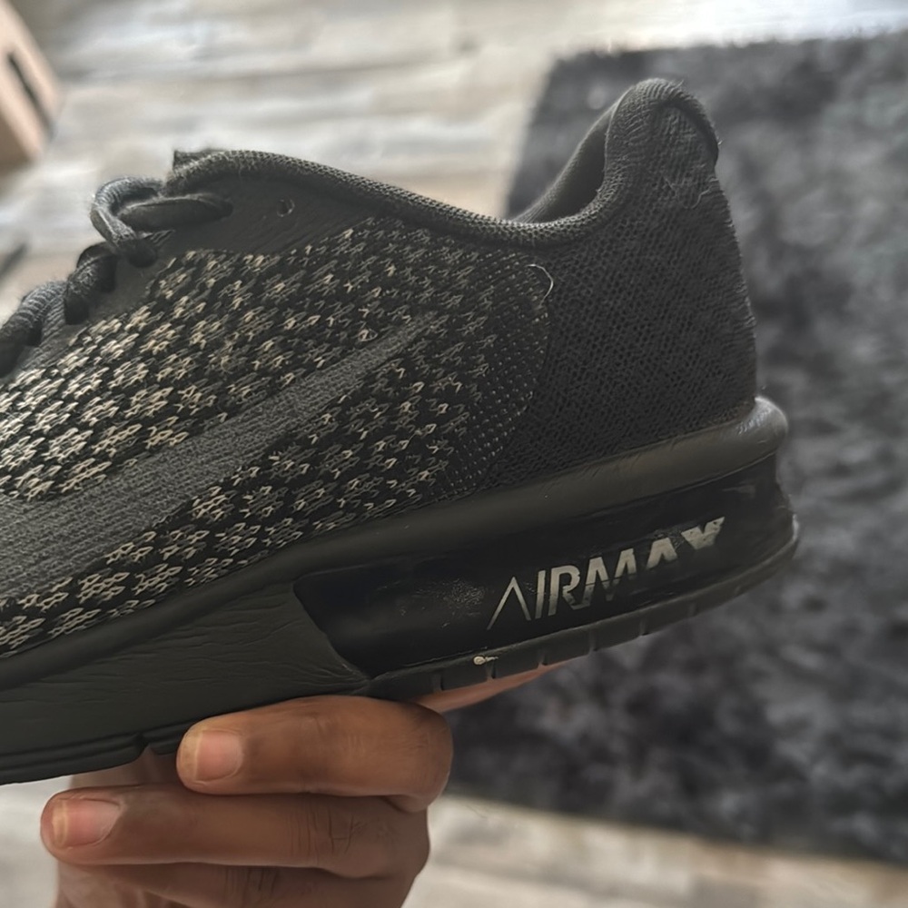 Nike Air Max Black Athletic Shoes